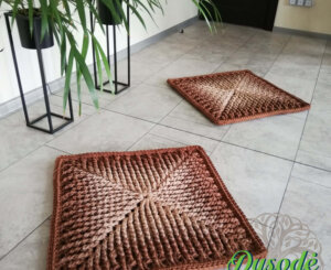 Rudas Ombre Kilimas Močiutės Kvadratas
