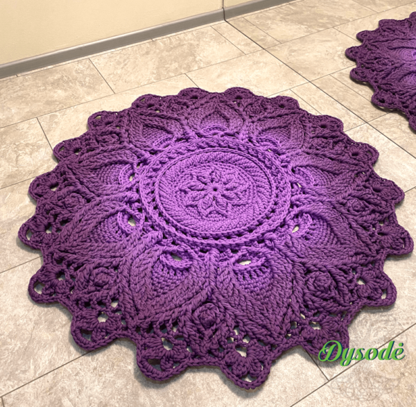 Violetines Ombre Spalvos Mini Ulita 110cm 4