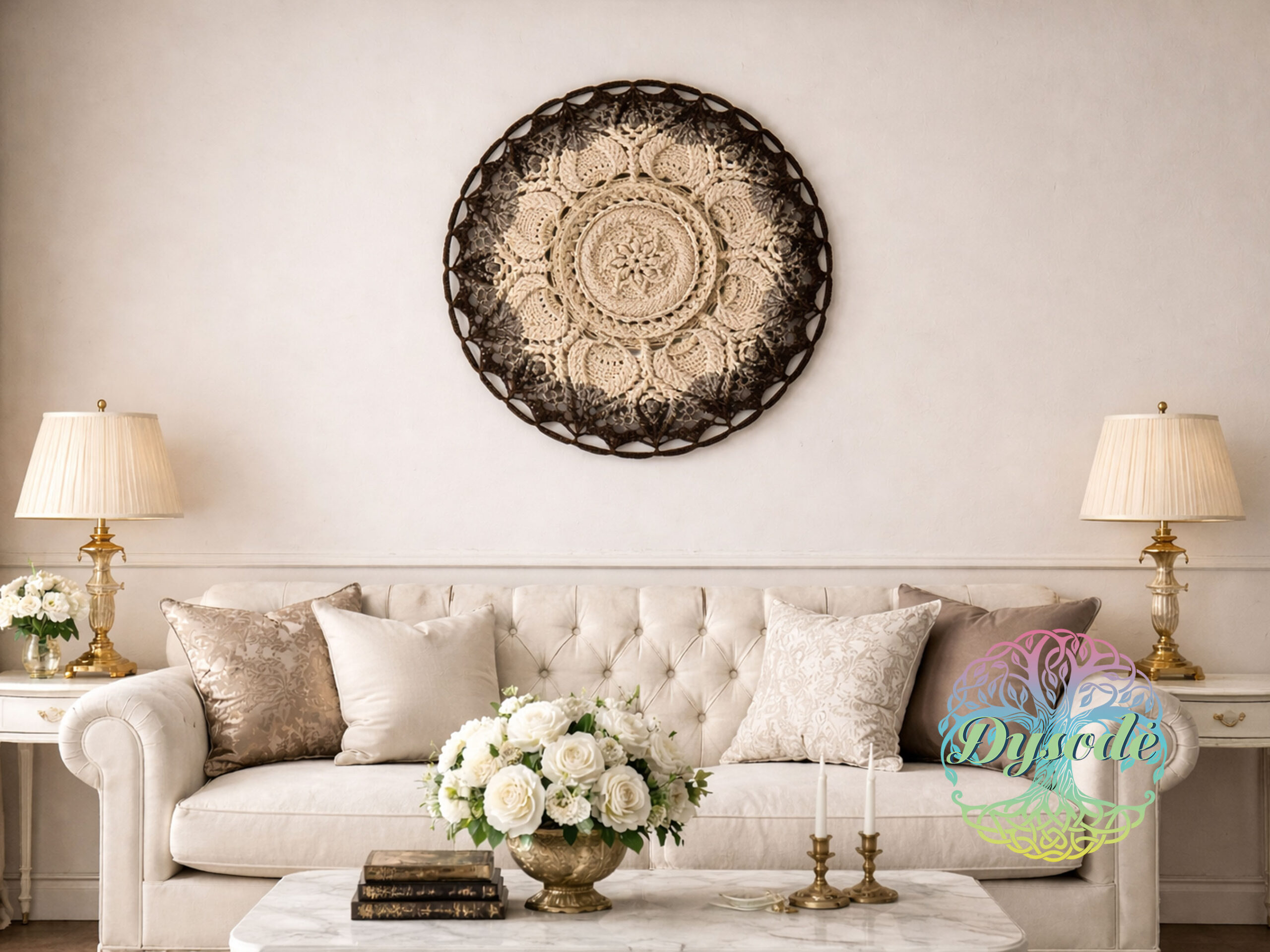 vaniles juodo sokolado spalvos ombre mandala Ulita3 vaniles juodo sokolado spalvos ombre mandala Ulita3