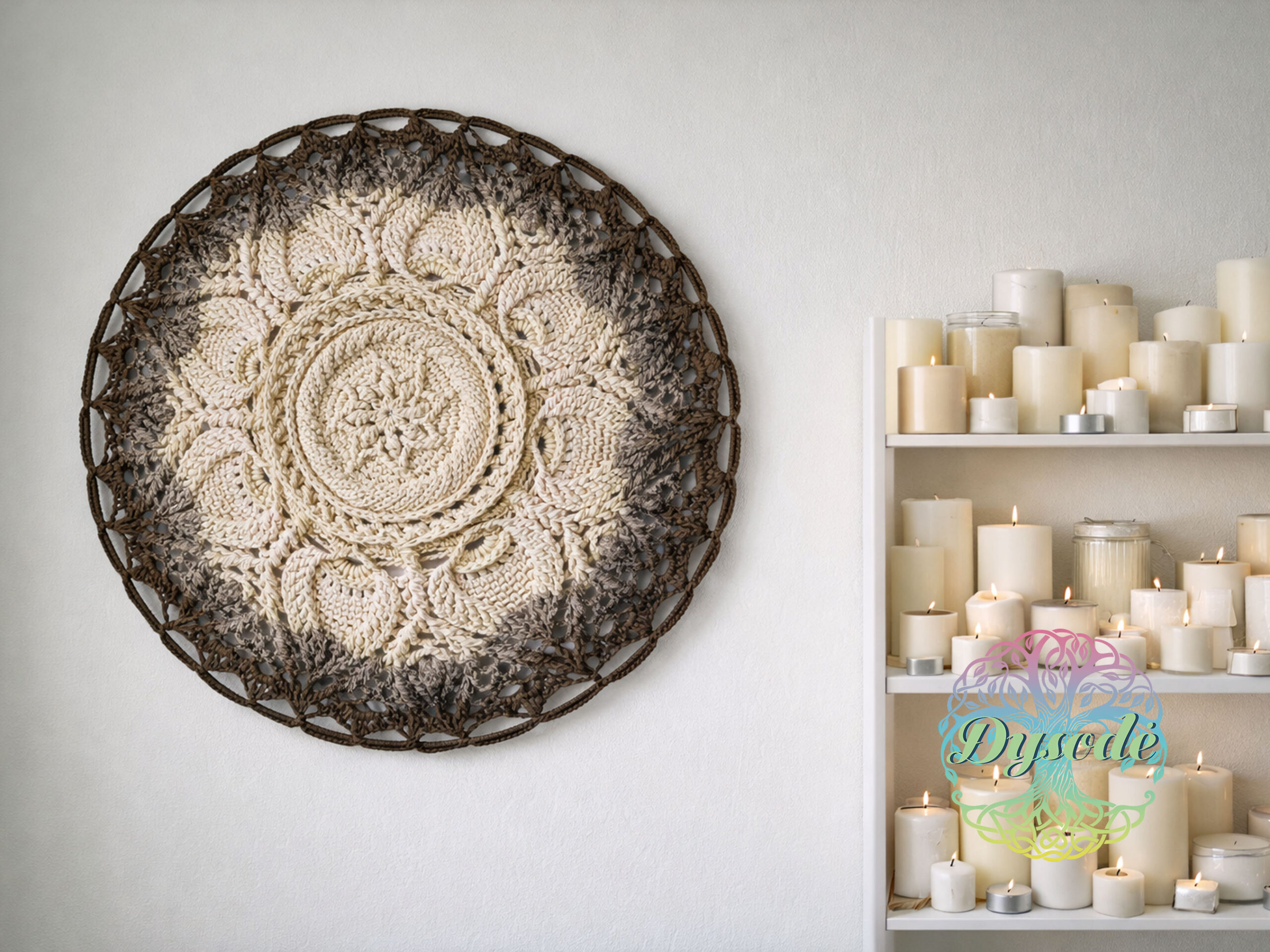 vaniles juodo sokolado spalvos ombre mandala Ulita5 vaniles juodo sokolado spalvos ombre mandala Ulita5