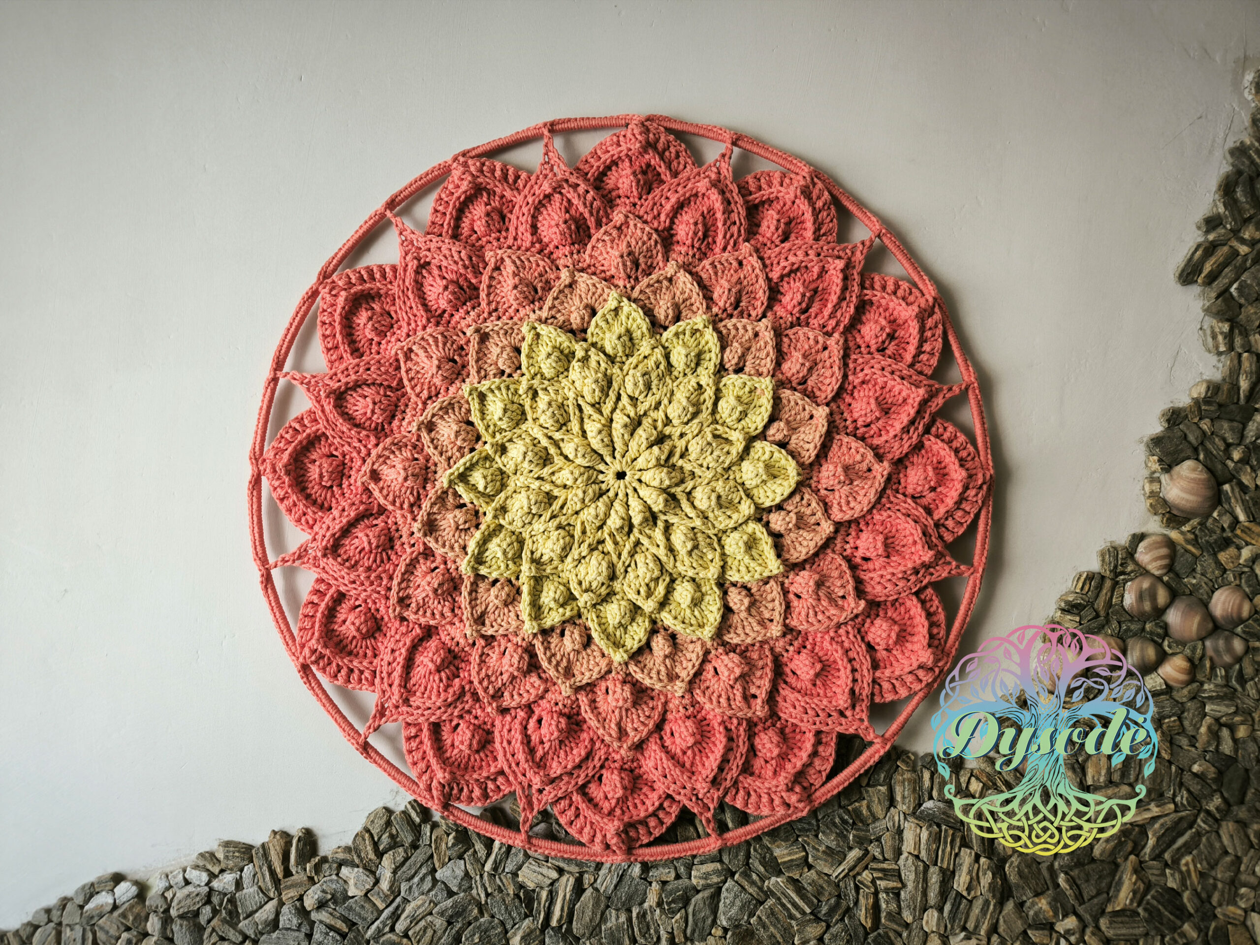 Geltona koralo ombre lot3