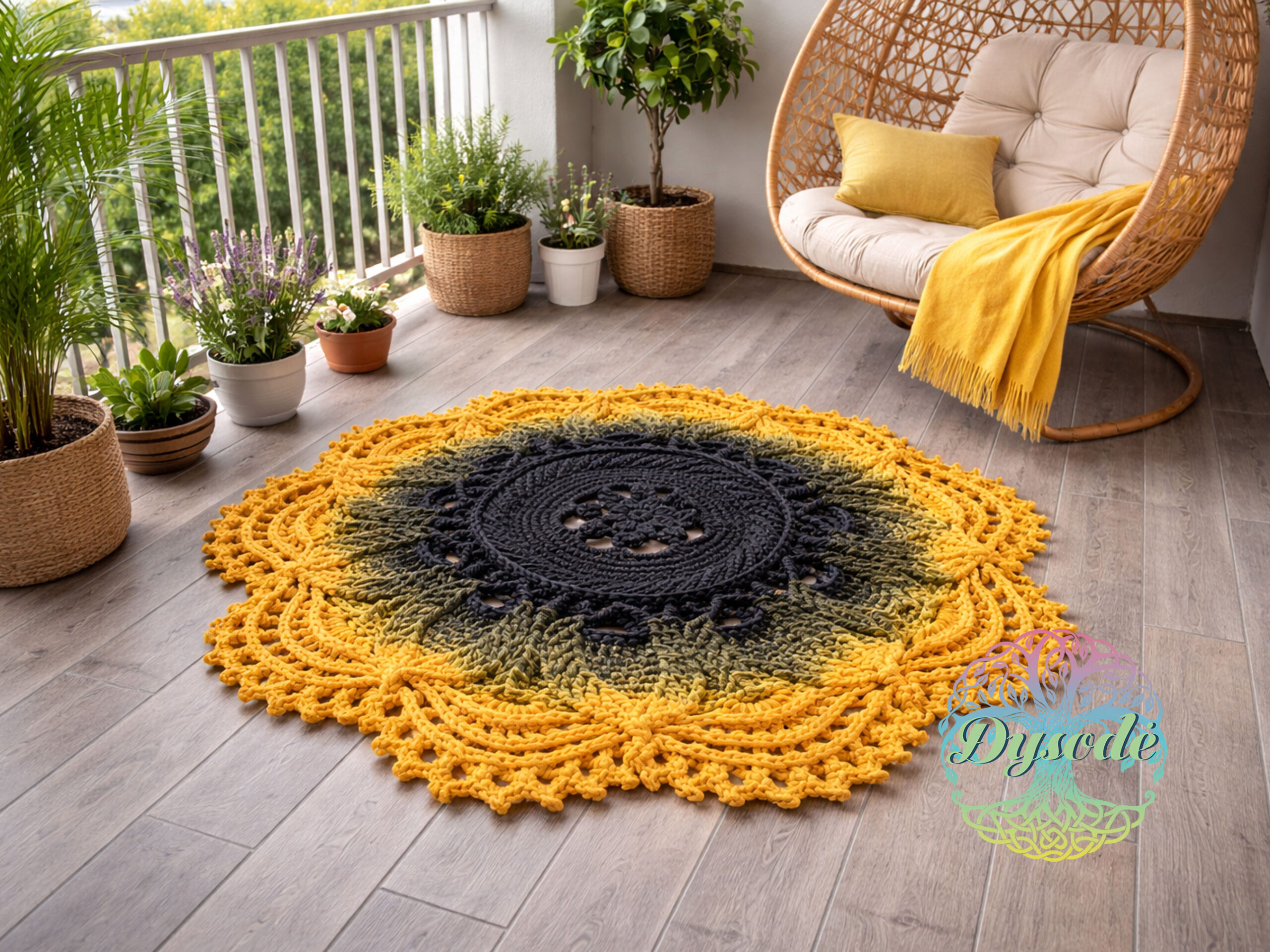 magnolija juoda geltona ombre5