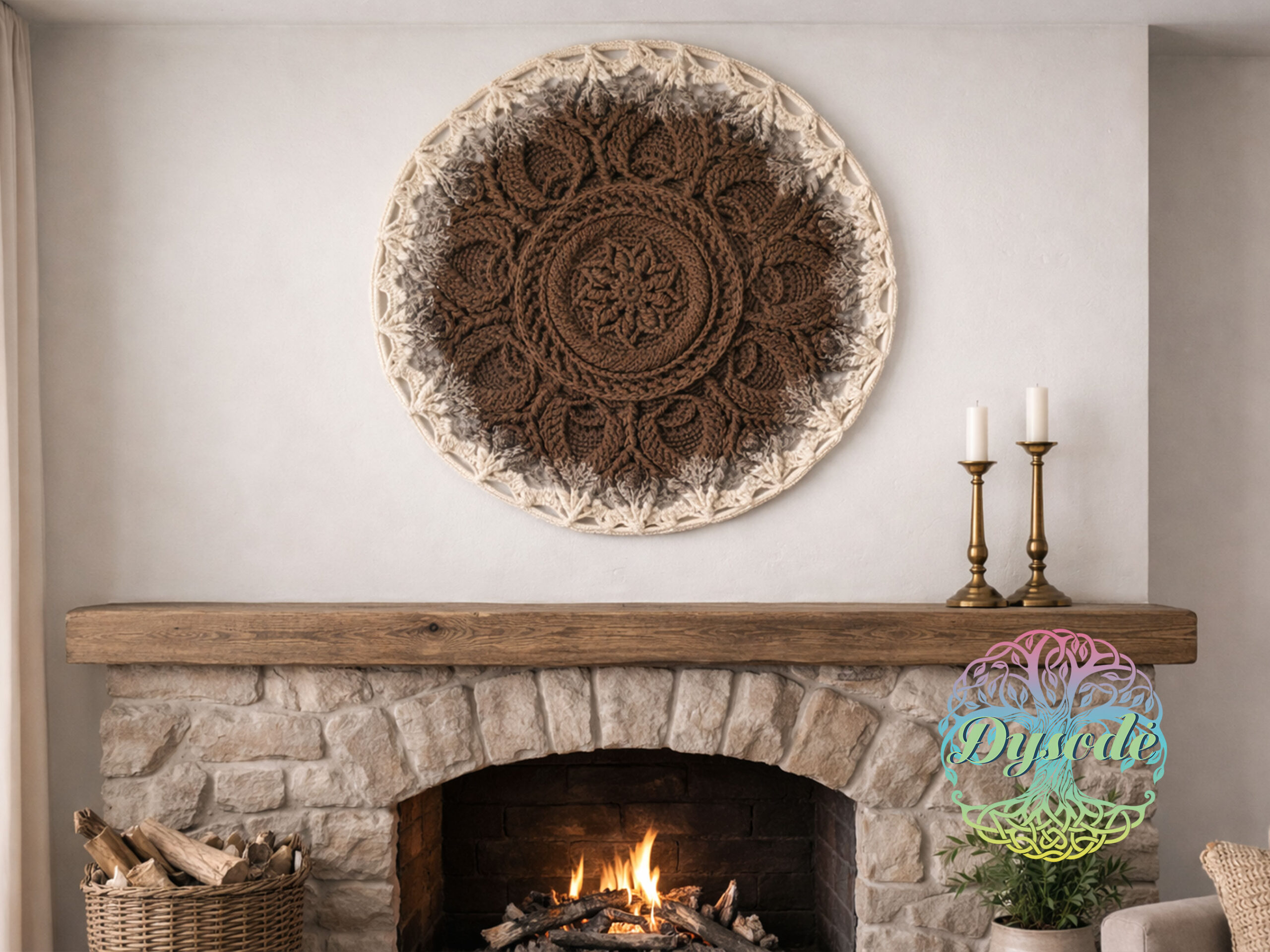 juodo sokolado vaniles spalvos ombre mandala Ulita6 juodo sokolado vaniles spalvos ombre mandala Ulita6