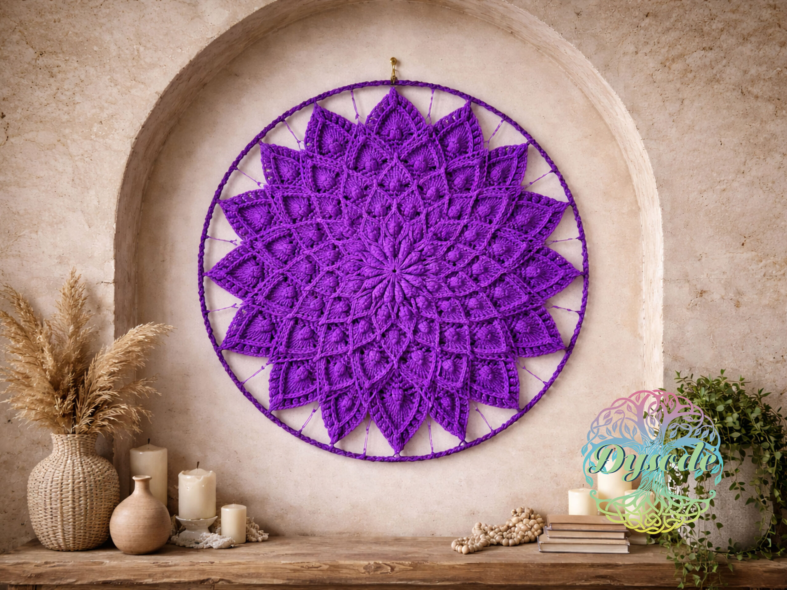 purpurine violetine mandala lotosas2
