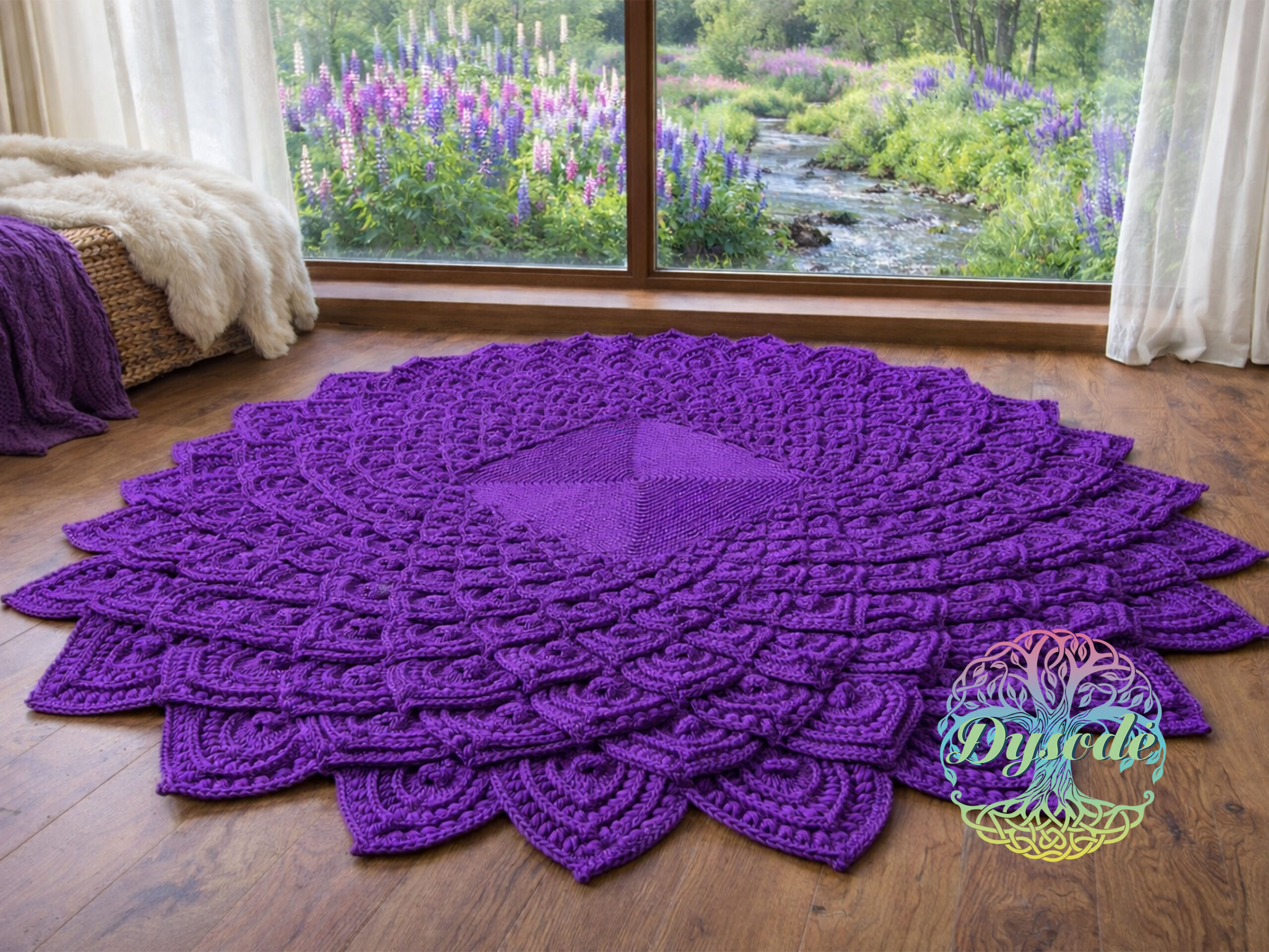 purpurinis violetinis tusciaviduris lotosas kvadr vid2