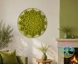 obuolio zalia mandala lotosas6